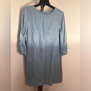Denim Bell Sleeve Dress